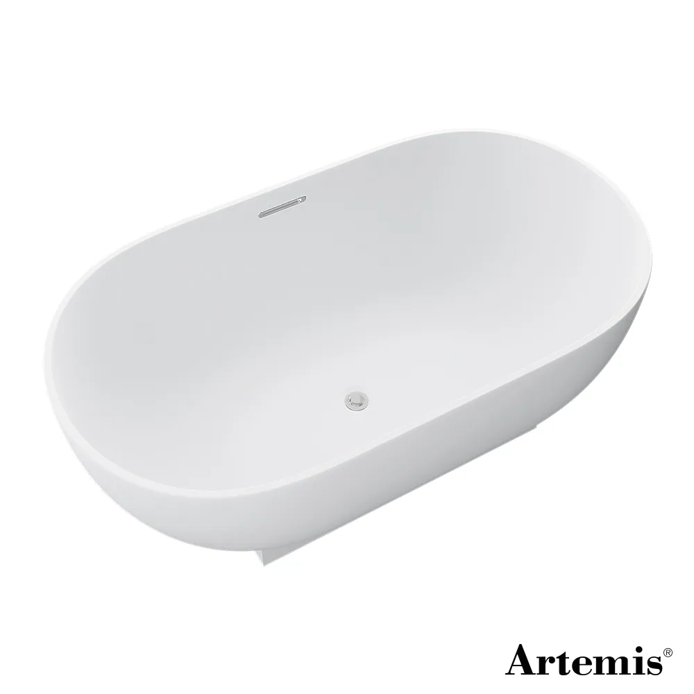 Artemis Ikaros oval solid-surface bathtub