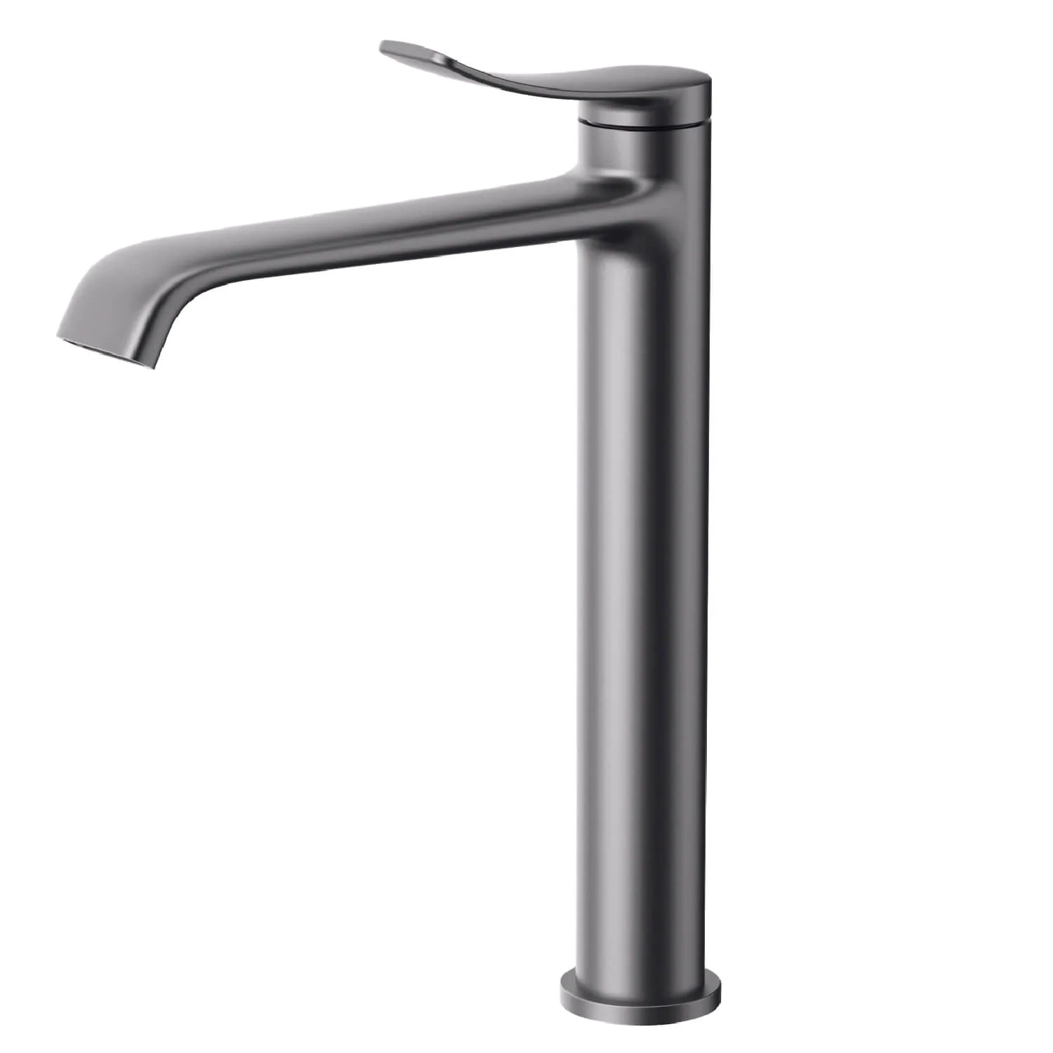 Creavit Lua high basin faucet in metallic grey